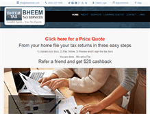 Tablet Screenshot of bheemtax.com